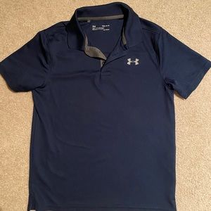 Boys uniformShort Sleeve navy collared shirt